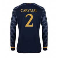 Camisa de time de futebol Real Madrid Daniel Carvajal #2 Replicas 2º Equipamento 2023-24 Manga Comprida